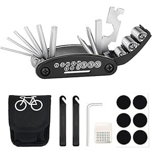 TBoonor Fiets-multitool, 16-in-1 fiets gereedschap multifunctioneel gereedschap fiets reparatieset pocket tool…