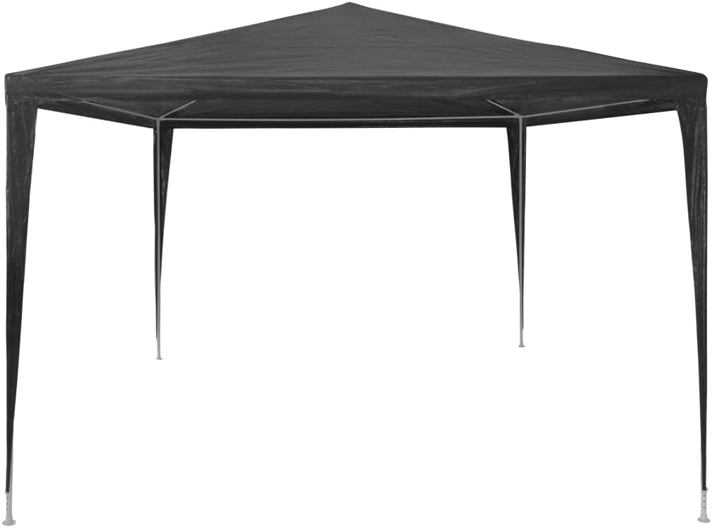 Party Tent Anthracite Polyethylene Roof and Steel Frame 9.8x13.1 ft Outdoor Shelter for Gatherings Events Weddings with UV Resistant Water Repellent Materials and Robust