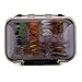 Luzhengyang 72pcs Fly Fishing Flies Kit Bass Salmon | Assorted Wet Dry Nymph Flies Hooks Artificial Feather Metal Box Included | for Trout, Perch, and Bass Fishing Enthusiasts | Amazon