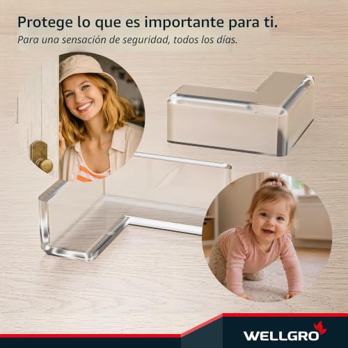 Miniatura 5 de Wellgro Protector De Esquinas De Silicona, 4 X 4 X 1,9 Cm Largo X Ancho X Alto . Transparente, Libre De Bpa. Cantidad Seleccionable. Cantidad: 16 Unidades