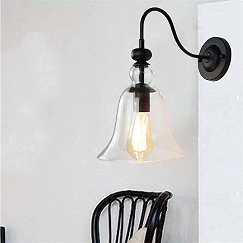 Lumière de mur d'extérieur vintage style champêtre noir - 4