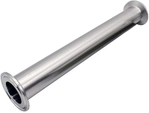 Tubo de carrete sanitario Tri Clamp Tube 24 "Longitud con 1.5" Tri Clamp 1.988 in Férula Brida 304 Tubo redondo sin costura de acero inoxidable