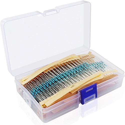 Résistance à film métallique DollaTek 1000 pièces kit composants électroniques 1 ohm à 1 M ohm
