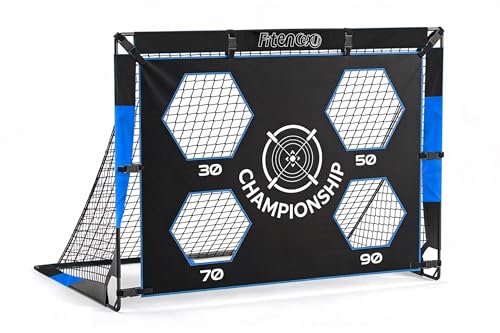 Mur de but de football pour enfants pour jouer au jardin en bleu