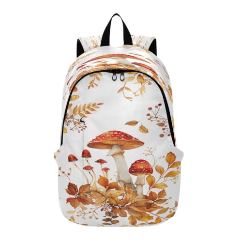 Sac à dos champignon blanc d'automne pour soulager vos épaules en voyage