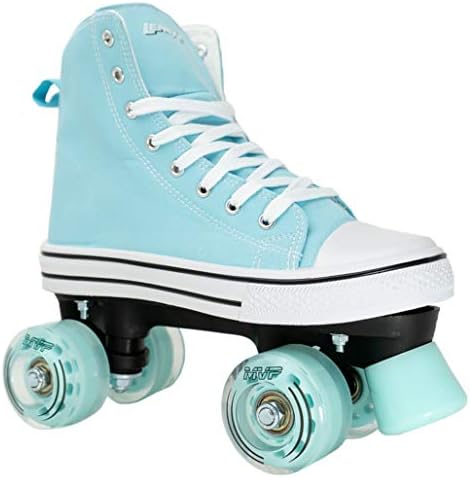 Lenexa MVP 2.0 Roller Skates for Kids and Adults - Roller Skate Shoes Women, Roller Skates Women, Outdoor High-Top Sneaker Style Roller Shoes with Lightweight Padded Canvas Liner, Full Lace Up Ankle Support