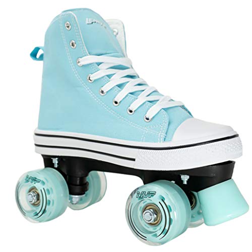 Lenexa Mvp 2.0 Roller Skates For Kids And Adults - Roller Skate Shoes Women, Roller Skates Women, Outdoor High-Top Sneaker Style Roller Shoes With Lightweight Padded Canvas Liner, Full Lace Up Ankle Support #TOP4