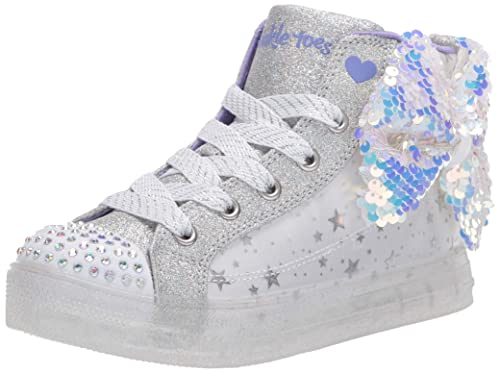 Basket Skechers Fille 314015l-wsl blanche en taille 32 pour enfant