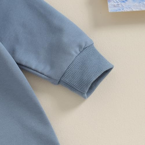 Dnomaid Yzarc HYL-HI--RYVGJIRGD2 Newborn Baby Boy Girl Clothes Solid Color Romper Jumpsuit Crewneck Long Sleeve One Piece Coverall Fall Outfits thumb #5