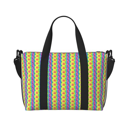 Sac de voyage polyvalent imprimé tie-dye bagage cabine léger