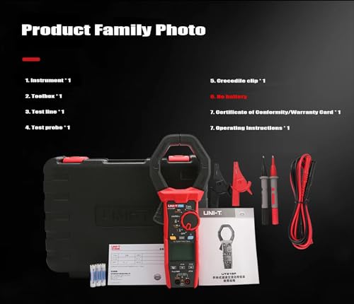 UNI-T UNI-Trend UT219P Handheld Harmonic AC Power clamp Meter;Voltage/Current/Power/Phase Angle/Frequency/Phase Sequence Measurement Meter, QD-UT219P