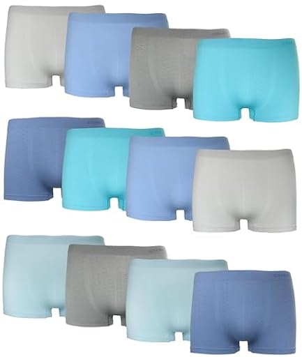 Channo Niño Calzoncillos Boxer Infantil de Licra, Sin Costuras, Suaves y Elásticos - Pack de 12, Lunares, 8-10 años | Ya disponible en tu tienda friki favorita! En mundofriki.es!