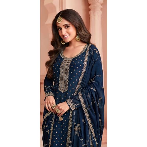 Pakistani Indian Gorgeous Women's Wear Beautiful Salwar Kameez Pant Dupatta Suits3