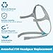 1 Pack Replacement Headgear for F30 with Magnetic Clips Replacement Headgear Straps Compatible with Airfit F30, Adjustable Better Seal, Standard Medium Size