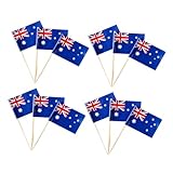 Kuchendekoration mit australischer flagge: und kreatives design, partys, kreativ und bezaubernd, sie sind die perfekte dekoration für lebensmittel, cupcake-dekorationen
