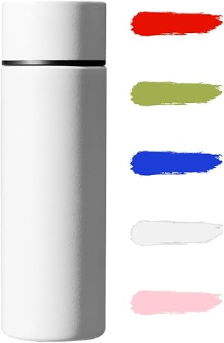 Miniatura 26 de Mini botella de agua pequeña de 12 onzas, termos pequeños de acero inoxidable, con aislamiento al vacío, a prueba de fugas, mantiene las bebidas