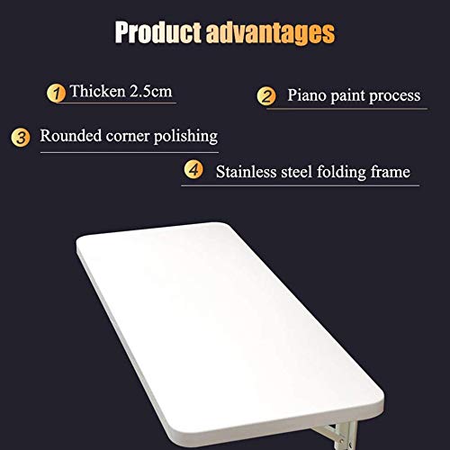 Table pliante murale blanche LUNEZY établi pliant bois table manger