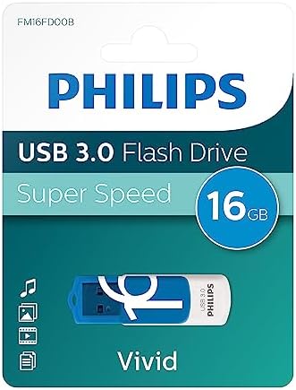Philips Vivid Edition Super Speed 3.0 USB flash sürücü, 16 GB, döner kapaklı, PC, dizüstü bilgisayar, bilgisayar veri depolama, 100 MB/s'ye kadar okuma hızı - Görsel 2