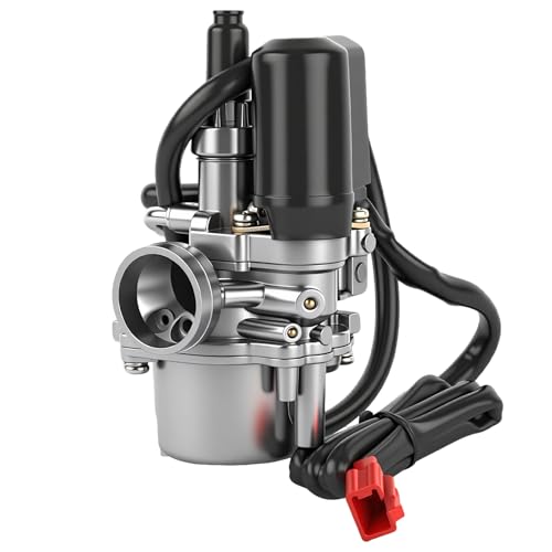 kefflum Carburateur pour Pocket Bike 50cc 2-Temps, Carburateur Universel 17mm pour Mini Moto Dirt Bike Quad et Scooter - Remplace 0390.015, 0390.016