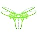 Produktbild FORH Erotik Slip Damen Sexy Bikini Spitze G-String Slip Health Perlen Tanga T-Back Reizwäsche Unterhose Low Waist Bikini Badestrand Badeanzug Damenwäsche Höschen (Grün)