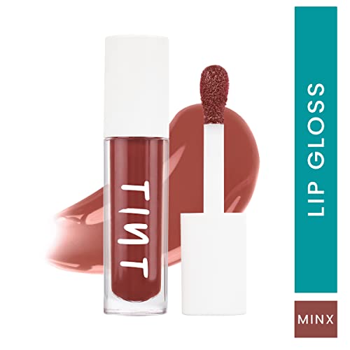 Tint Cosmetics 5ml Burgundy Lipgloss, Non Sticky, Hydrating, Light Weight, Long Lasting, High Shine & Soft Natural Liquid Lip Gloss For Girls & Women (Minx) - Image 2