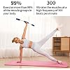 Fitness Exercise Bar,Elastic Fitness Bar,High Frequency Vibration Training Fat Buring Workout Bar for Yoga Pilates Sports,Power Twister for Arm,Abdominal Muscles Strength Exercises In Home Gym