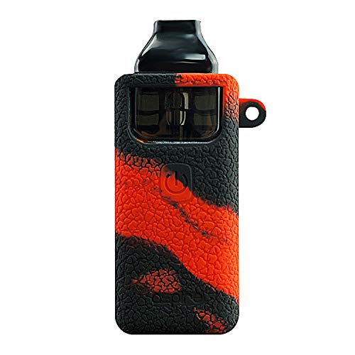 ORINAspire Breeze 2 Case, Texture Silicone Case for Aspire Breeze 2 AntiSlip Cover Shield Sleeve Wrap Decal Skin(BlackRed)