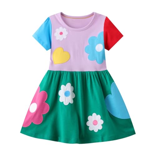 Robe d'été pour fille légère et confortable idéale pour les jeux et fêtes