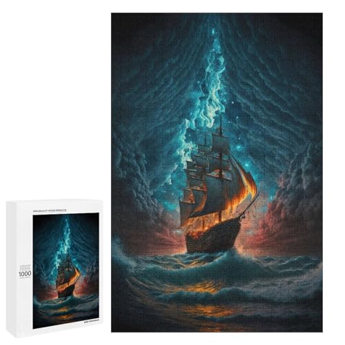 Puzzle pour Adultes 1000 PCS Stormy Sails Contre le Stress Adulte