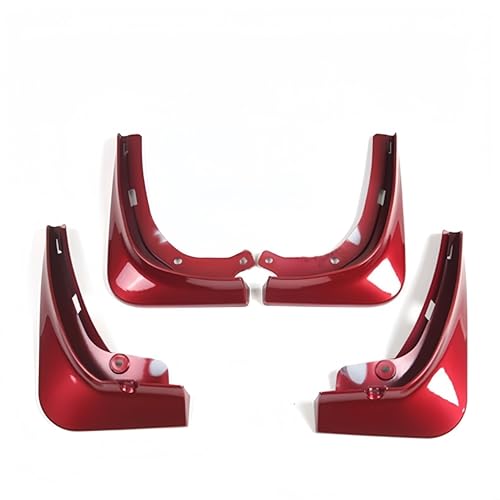 Pare-éclaboussures voiture avant et garde-boue compatible avec Tesla Model 3 2024 rouge