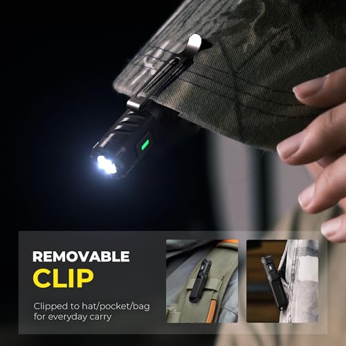 Keychain Flashlight, Bright 650 Lumens USB-C Rechargeable Mini Flashlight, Waterproof Small Pocket Light for Everyday Carry, Camping, Hiking, Emergencies (1, Midnight Black) - Image 6