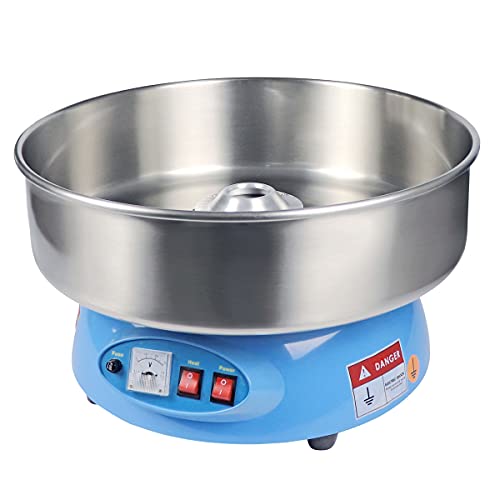 PartyHut Compact Commercial Cotton Candy Machine Party Candy Floss Maker Blue