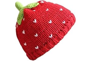 Kawaii Strawberry Crochet Beanie Hats