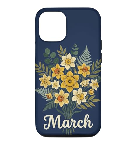 March Birth Flower Daffodil Floral Birthday �X�}�z�P�[�X iPhone 12/12 Pro �p