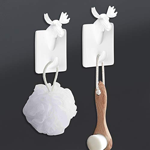 Hook, Wall Mounted Resin Hook Animal White Mural Crafts Home Living Room Bedroom Crafts Decoration Hanging Coat Towel Jewelry Key Rack #TOP1