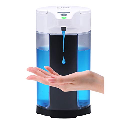 Automatic Soap Hand Sanitizer Dispenser Touchless Hands Free Wall Mounted for Kitchen Bathroom White