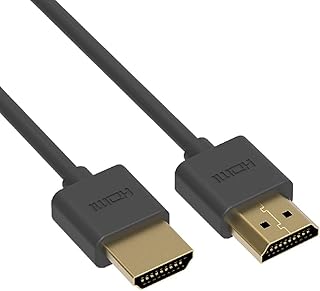 Cable Central LLC (5 Pack 1.5Ft HDMI Slim Cable 4K/60Hz OD3.8mm - 1.5 Feet