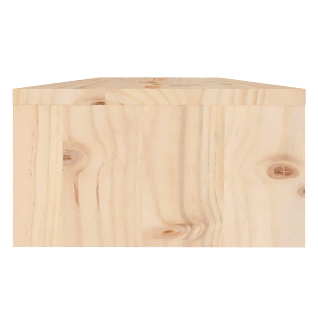 Supporto per Monitor in Legno Massello di Pino 50x24x13 cm | Rialzo ergonomico per schermo con ripiano portaoggetti, ideale per organizzare la scrivania in ufficio o studio.