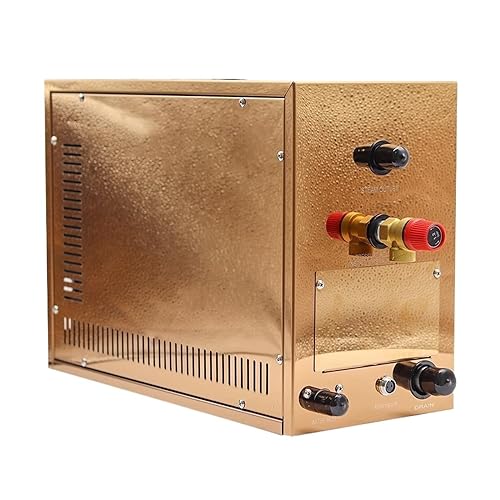 Generador de vapor para sauna, Generador de automático de acero inoxidable de 9kw, máquina de baño de for sala de Sauna con descalcificación automática for controlador Digital de sala de Spa para Domé
