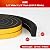 Weather Stripping Door Seal Strip,High Density Foam Tape,Doors and Windows Insulation Soundproofing Weatherproof,Self Adhesive Rubber Weatherstrip Door Seal Strip (1/2''W X 1/2''T X 13'L)