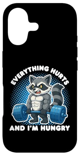 Everything Hurts And I'm Hungry Raccoon EGCgteBOW X}zP[X iPhone 17 p