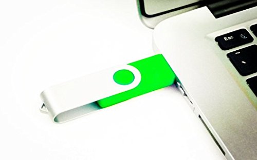 Lot de 5 clés USB 2.0 pivotantes 32 Go/2.0 Vert