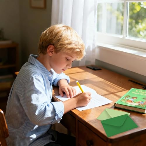 100 Stück Mini Umschläge Bunt, Briefumschläge, Kleine Farbige Umschläge, mit Aufkleber, für Geschenkkarte, Hochzeit, Geburtstag Party Supplies(7×10cm)