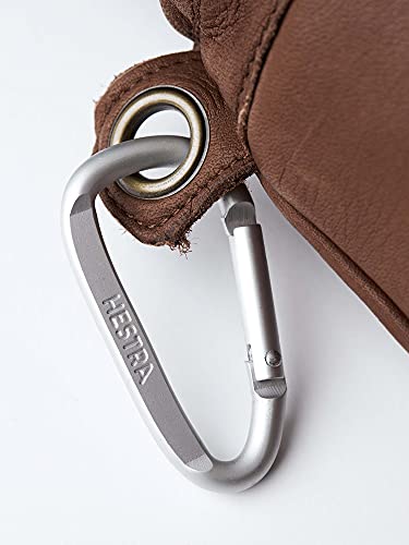 Hestra Leather Fall Line - Short Freeride Snow Mitten With Superior Grip For Skiing, Snowboarding And Mountaineering - Brown - 6 #TOP3