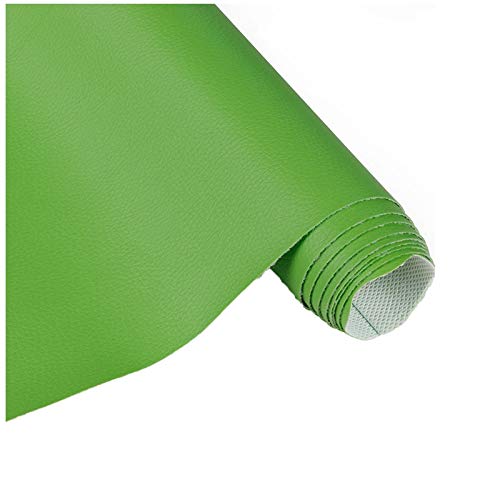 Tissu en cuir simili doux vert 160 cm de large pour canapés raffinés