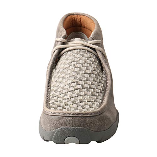Image of Twisted X Men's Chukka Driving Moc, Moc Toe, Woven Grey & Grey, 14 W
