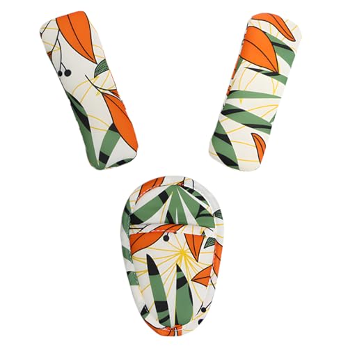 COYUN 3 piezas Carrito de bebé Cubiertas de correa de asiento de carro Almohadilla de la entrepierna Cojín Universal Pads Protector para el portabebés y asiento de coche