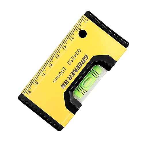 DIIOOMIEEU Bubble Levels Magnetic Pocket Spirit Tool High-Precision Leveling Tool Portable Shockproof Ruler