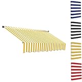 Tela de poliéster de alta calidad: nuestra funda para toldo está diseñada con propiedades impermeables, resistentes a la decoloración y al desgarro. Este toldo resistente proporciona una excelente protección y mejora tu espacio al aire libre, por lo que es ideal para patios, terrazas y zonas de jardín. Disfruta de un uso duradero y comodidad con este accesorio esencial para exteriores.