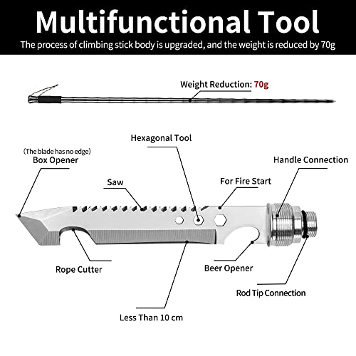 Winsper Trekking Poles, Collapsible Walking Stick - Hiking Portable Supplies While Hiking, Camping, Cross-Country Updated (Black) #TOP5